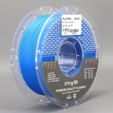 PLA пластик Sting 3D Pro Blue (Блакитний) 1 кг 9058 фото