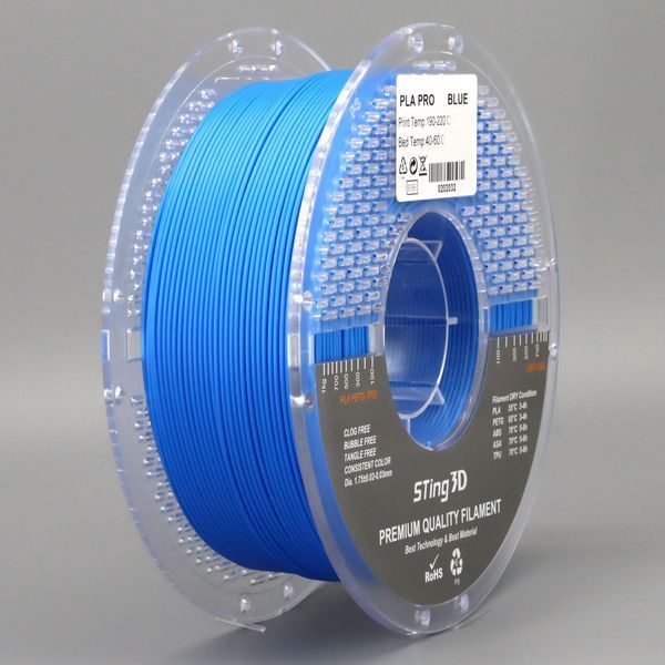 PLA пластик Sting 3D Pro Blue (Блакитний) 1 кг 9058 фото