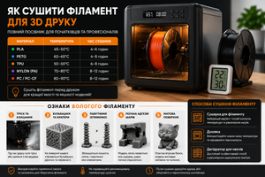 Як сушити філамент для 3D друку: повний посібник для початківців та професіоналів фото
